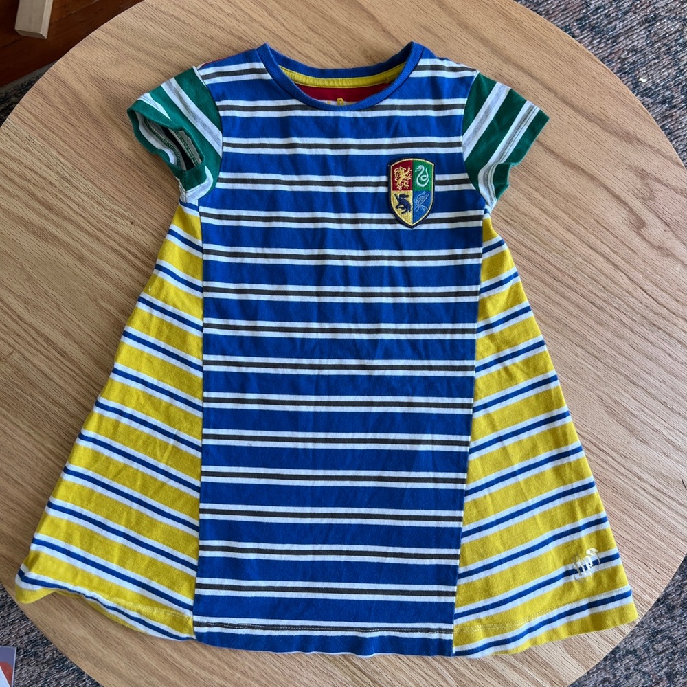 Mini Boden Blue and Yellow Harry Potter Dress